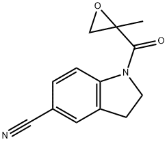 1-(2-methyloxirane-2-carbonyl)indoline-5-carbonitrile