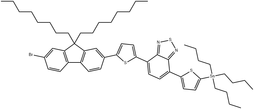 4-(5-(7-Bromo-9,9-dioctyl-9H-fluoren-2-yl)thiophen-2-yl)-7-(5-(tributyls tannyl)thiophen-2-yl)benzo[c][1,2,5]thiadiazole