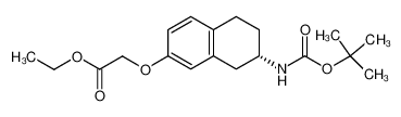 (S)-Ethyl 2-((7-((tert-Butoxycarbonyl)amino)-5,6,7,8-tetrahydronaphthalen-2-yl)oxy)acetate