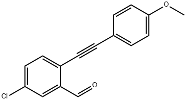 5-chloro-2-((4-methoxyphenyl)ethynyl)benzaldehyde