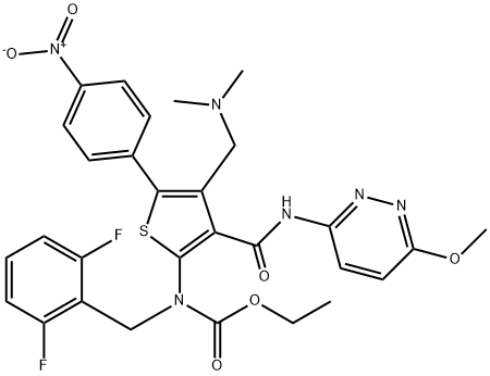 CARBAMIC ACID, N-[(2,6-DIFLUOROPHENYL)METHYL]-N-[4-[(DIMETHYLAMINO)METHYL]-3-[[(6-METHO