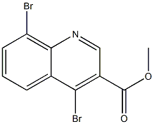 3-Quinolinecarboxylic acid,4,8-dibromo-,methyl ester