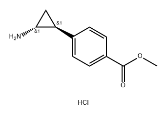 Benzoic acid, 4-[(1R,2S)-2-aminocyclopropyl]-, methyl ester, hydrochloride (1:1), rel