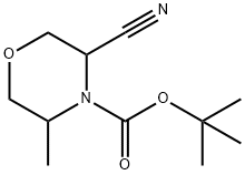 tert-butyl 3-cyano-5-methylmorpholine-4-carboxylate