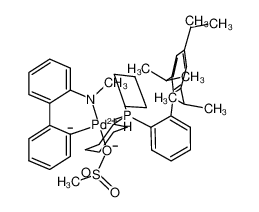 Methanesulfonato(2-dicyclohexylphosphino-2',4',6'-tri-i-propyl-1,1'-biphenyl)(2'-methylamino-1,1'-biphenyl-2-yl)palladium(II)