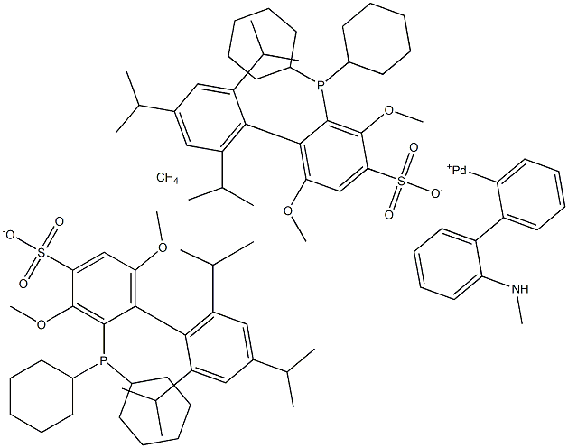 甲烷磺酸(2-二环己基膦-3,6-二甲氧基-2',4',6'-三异丙基-1,1'-联苯)(2'-甲胺基-1,1'-联苯-2-基)钯(II),BrettPhos Pd G4