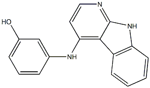 Phenol, 3-(9H-pyrido[2,3-b]indol-4-ylamino)-