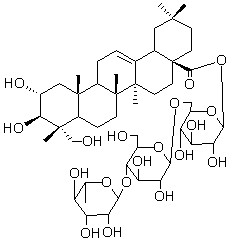 积雪草酸-28-O-鼠李糖(1-4)葡萄糖(1-6)葡萄糖苷