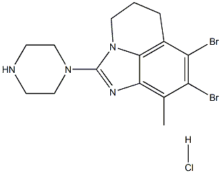 7,8-dibromo-9-methyl-2-(piperazin-1-yl)-5,6-dihydro-4H-imidazo[4,5,1-ij]quinoline hydrochloride