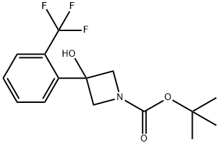 1-Azetidinecarboxylic acid, 3-hydroxy-3-[2-(trifluoromethyl)phenyl]-, 1,1-dimethylethyl ester