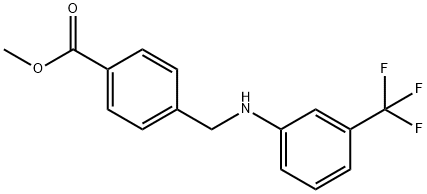 Benzoic acid, 4-[[[3-(trifluoromethyl)phenyl]amino]methyl]-, methyl ester