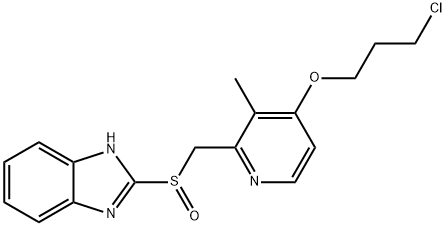 1H-Benzimidazole, 2-[[[4-(3-chloropropoxy)-3-methyl-2-pyridinyl]methyl]sulfinyl]-