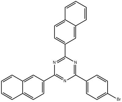 2-(4-溴苯基)-4,6-二(2-萘基)-1,3,5-三嗪