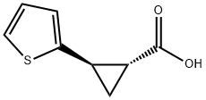 Cyclopropanecarboxylic acid, 2-(2-thienyl)-, (1R,2R)-