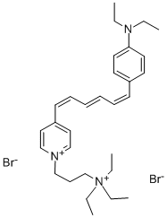 4-{6-[4-(二乙基氨基)苯基]-1,3,5-己三烯-1-基}-1-[3-(三乙基铵基)丙基]吡啶鎓二溴化物