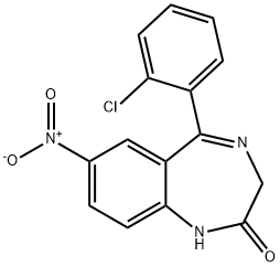 1,3-Dihydro-7-nitro-5-(2-chlorophenyl)-2H-1,4.benzodiazepin-2-one