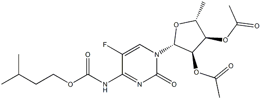 2',3'-Di-O-acetyl-5'-deoxy-5-fluoro-N-[(3-methylbutoxy)carbonyl]cytidine