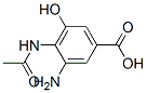 Benzoic acid, 4-(acetylamino)-3-amino-5-hydroxy- (9CI)