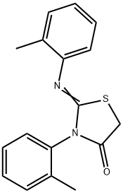 4-Thiazolidinone,3-(2-methylphenyl)-2-[(2-methylphenyl)imino]-