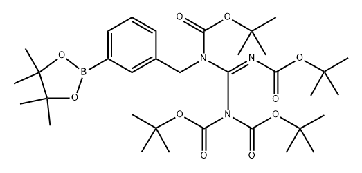 tert-butyl N-[(Z)-{bis[(tert-butoxy) carbonyl]amino}({[(tert‐butoxy) carbonyl] imino}) methyl]‐N‐{[3‐(4,4,5,5‐tetramethyl‐1,3,2‐dioxaborolan‐2‐yl) phenyl]methyl} carbamate