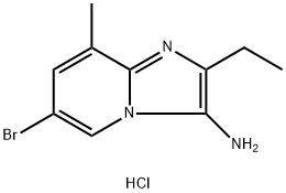 Imidazo[1,2-a]pyridin-3-amine, 6-bromo-2-ethyl-8-methyl-, hydrochloride (1:1)