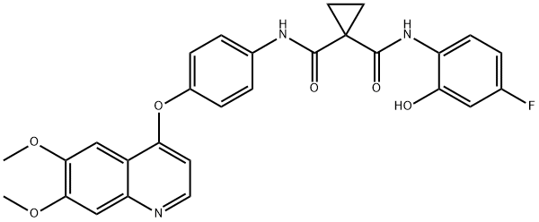 N-(4-((6,7-Dimethoxyquinolin-4-yl)oxy)phenyl)-N-(4-fluoro-2-hydroxyphenyl)cyclopropane-1,1-dicarboxamide