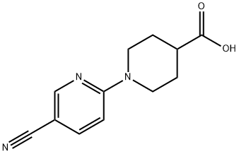 1-(5-Cyano-2-pyridinyl)-4-piperidinecarboxylic acid