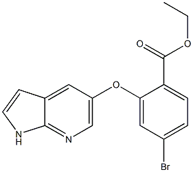 2-((1H-吡咯并[2,3-B]吡啶-5-基)氧基)-4-溴苯甲酸乙酯