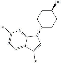 反式-4-(5-溴-2-氯-7H-吡咯并[2,3-d]嘧啶-7-基)环己醇