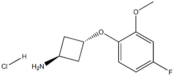 trans-3-(4-Fluoro-2-methoxyphenoxy)cyclobutanamine hydrochloride