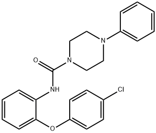 N-[2-(4-Chlorophenoxy)phenyl]-4-phenyl-1-piperazinecarboxamide