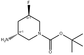 rel-叔丁基(3R,5R)-3-氨基-5-氟哌啶-1-甲酸叔丁酯