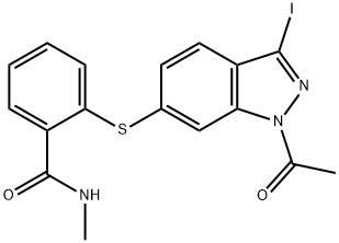 2-((1-乙酰基-3-碘-1H-吲唑-6-基)硫基)-N-甲基苯甲酰胺(阿西替尼杂质)