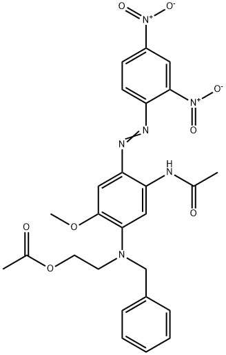 Acetamide, N-(5-((2-(acetyloxy)ethyl)(phenylmethyl)amino)-2-(2-(2,4-dinitrophenyl)diazenyl)-4-methoxyphenyl)-