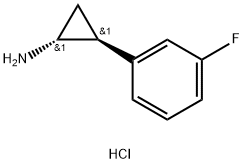 Cyclopropanamine, 2-(3-fluorophenyl)-, hydrochloride (1:1), (1R,2S)-