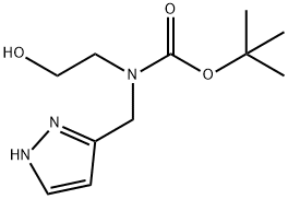 Carbamic acid, N-(2-hydroxyethyl)-N-(1H-pyrazol-3-ylmethyl)-, 1,1-dimethylethyl ester