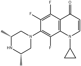 4(1H)-Quinolinone, 1-cyclopropyl-7-(3,5-dimethyl-1-piperazinyl)-5,6,8-trifluoro-, cis- (9CI)