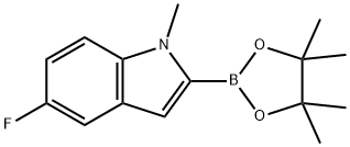 1H-Indole, 5-fluoro-1-methyl-2-(4,4,5,5-tetramethyl-1,3,2-dioxaborolan-2-yl)-