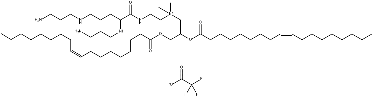 N-(2-(2,5-Bis((3-aminopropyl)amino)pentanamido)ethyl)-N,N-dimethyl-2,3-bis(oleoyloxy)propan-1-aminium 2,2,2-trifluoroacetate