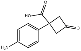 1-(4-Aminophenyl)-3-oxocyclobutane-1-carboxylic acid