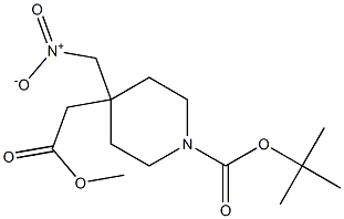 tert-butyl 4-(2-methoxy-2-oxoethyl)-4-(nitromethyl)piperidine-1-carboxylate