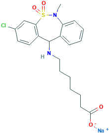 (+)-Tianeptine Monosodium Salt