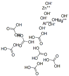 Aluminum magnesium zinc carbonate hydroxide