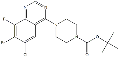 tert-butyl 4-(7-bromo-6-chloro-8-fluoroquinazolin-4-yl)piperazine-1-carboxylate