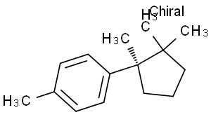 Benzene, 1-methyl-4-(1,2,2-trimethylcyclopentyl)-, (R)-