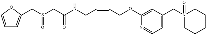 (Z)-1-((2-((4-(2-((Furan-2-ylmethyl)sulfinyl)acetamido)but-2-en-1-yl)oxy)pyridin-4-yl)methyl)piperidine 1-oxide