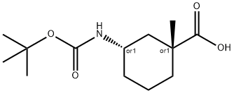 (1S,3S)-rel-3-{[(tert-butoxy)carbonyl]amino}-1-methylcyclohexane-1-carboxylic acid