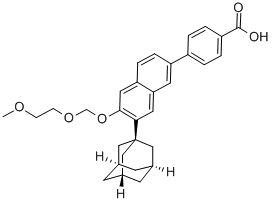 4-[7-(1-adamantyl)-6-(2-methoxyethoxymethoxy)naphthalen-2-yl]benzoic a cid