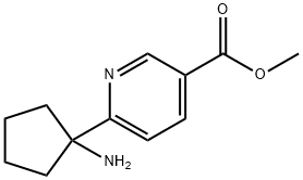 3-Pyridinecarboxylic acid, 6-(1-aminocyclopentyl)-, methyl ester