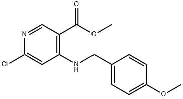 3-Pyridinecarboxylic acid, 6-chloro-4-[[(4-methoxyphenyl)methyl]amino]-, methyl ester